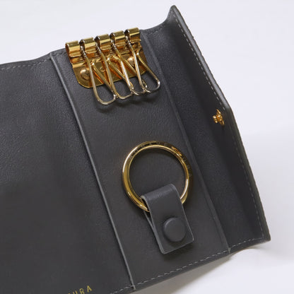 BONAVENTURA ボナベンチュラ 【美品】シュリンクレザー スリム キーケース