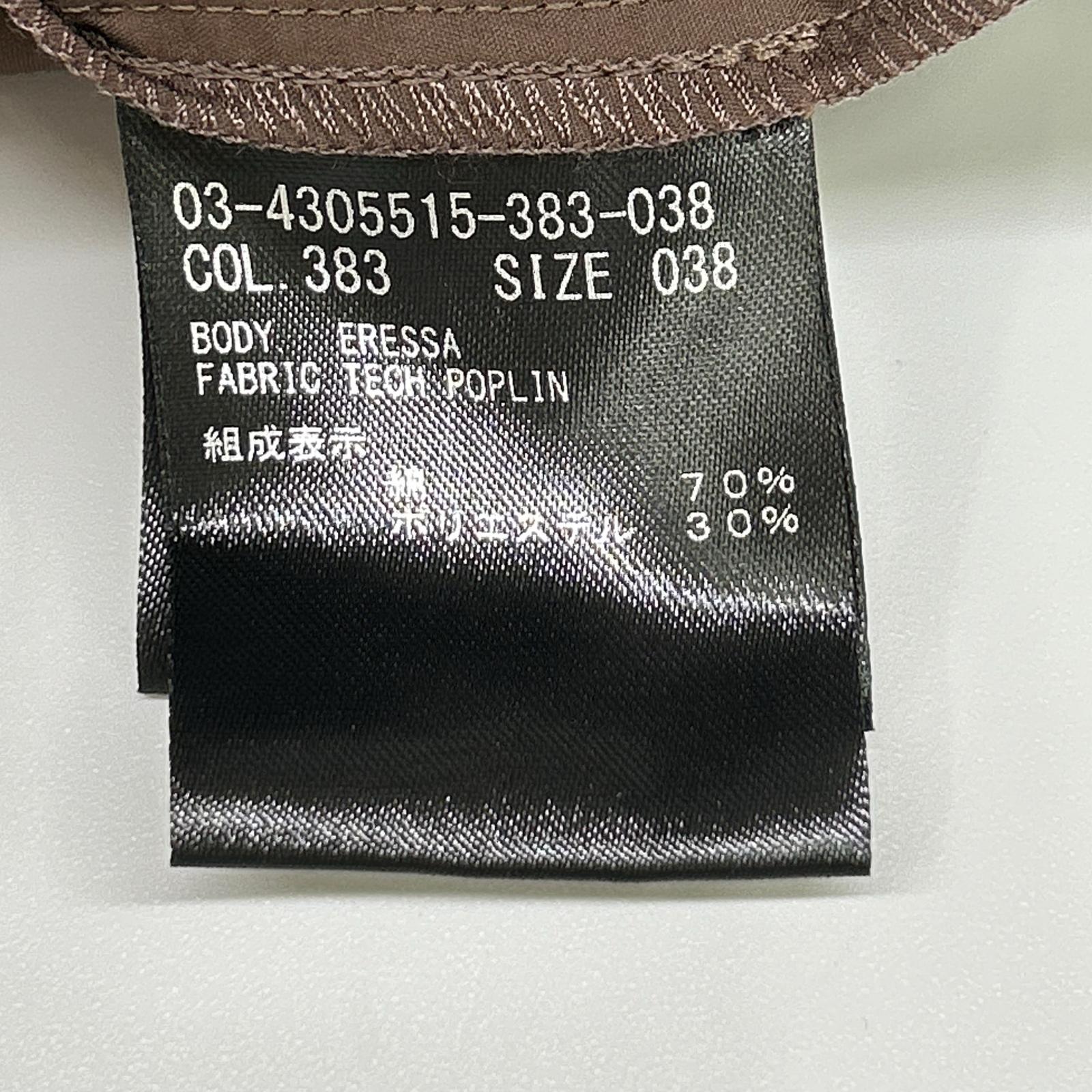 theory luxe セオリーリュクス 24AW ブラウン TECH POPLIN ERESSA 半袖ワンピース ワンピース