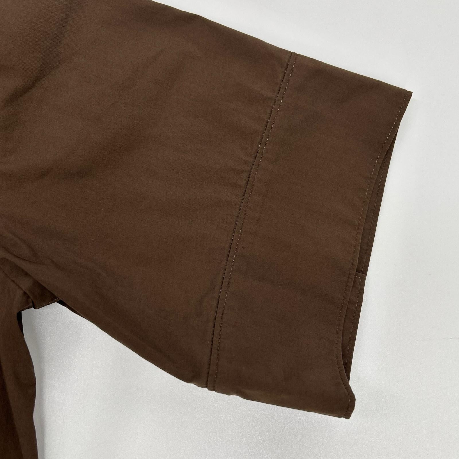 theory luxe セオリーリュクス 24AW ブラウン TECH POPLIN ERESSA 半袖ワンピース ワンピース