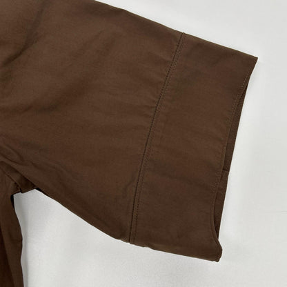 theory luxe セオリーリュクス 24AW ブラウン TECH POPLIN ERESSA 半袖ワンピース ワンピース