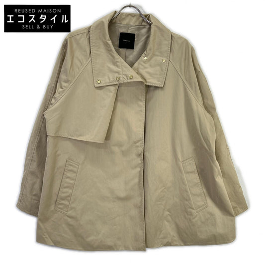 Spick&Span スピック＆スパン 26年製 ベージュ CO/PAスタンドカラーショートコート コート