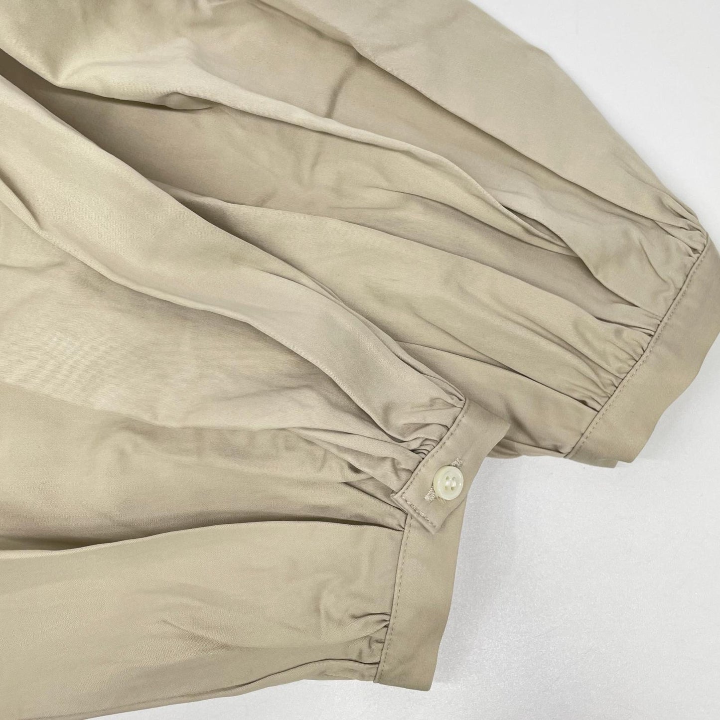 Spick&Span スピック＆スパン 24年製 ベージュ ギャザーボリュームワンピース ワンピース