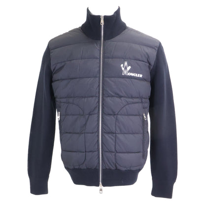 MONCLER モンクレール 【美品】E20919422350 MAGLIONE TRICOT CARDIGAN ロゴプリント ニット/ダウン切替 ジャケット ジャケット