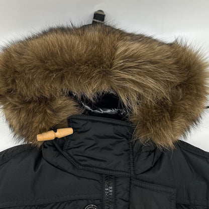 MONCLER モンクレール 10年製 ブラック RIBERA/リベラ ファー付きフーデットダウンジャケット ジャケット