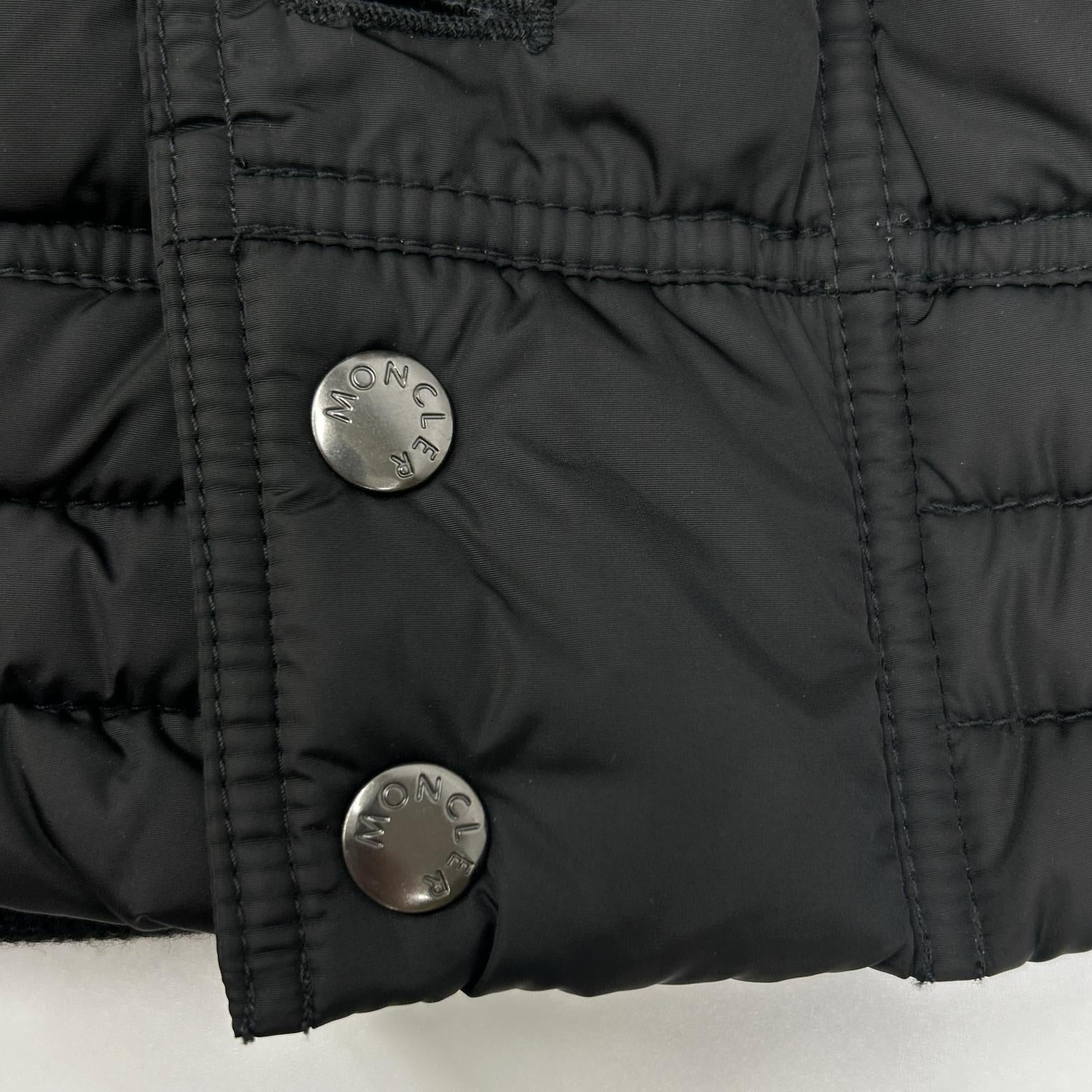 MONCLER モンクレール 10年製 ブラック RIBERA/リベラ ファー付きフーデットダウンジャケット ジャケット