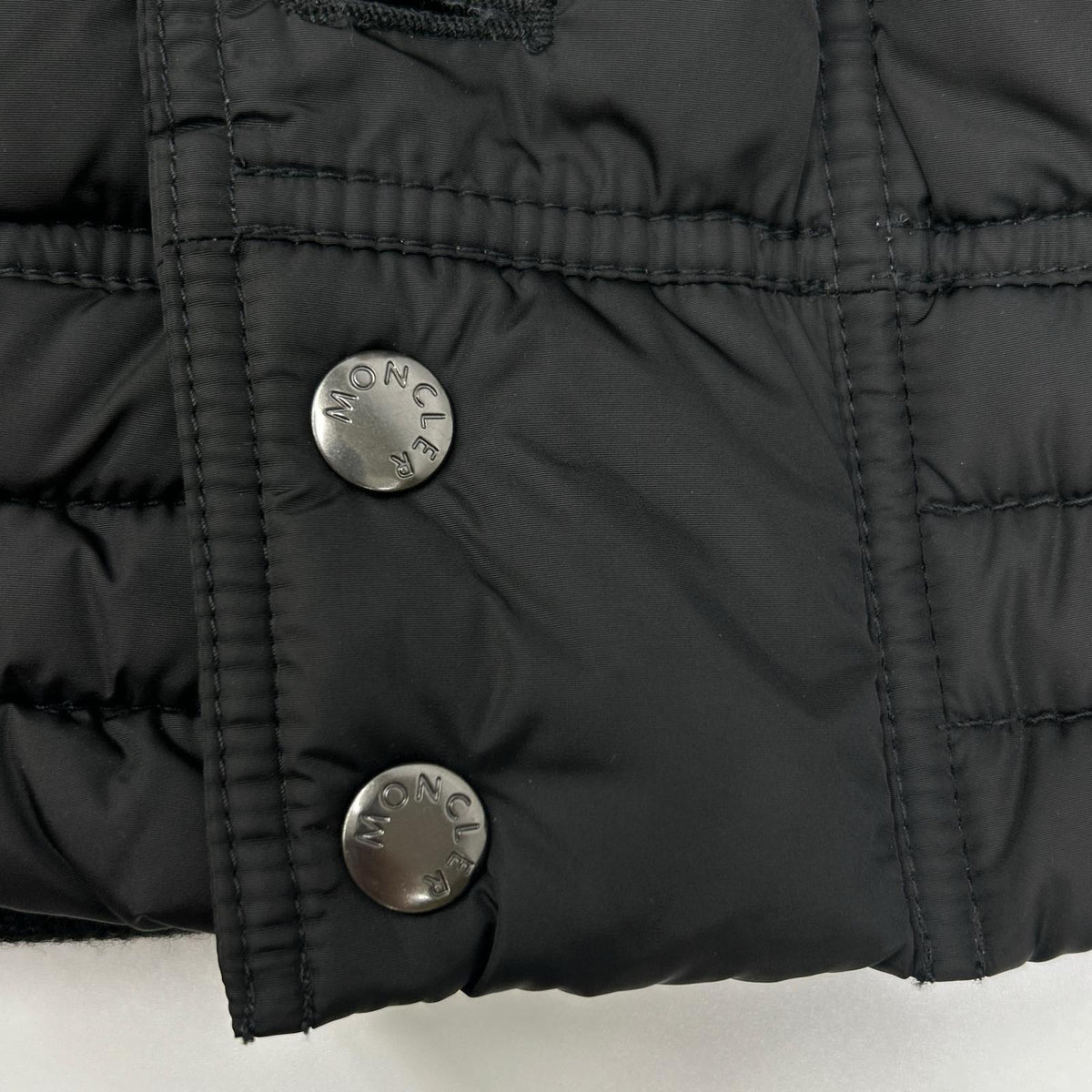MONCLER モンクレール 10年製 ブラック RIBERA/リベラ ファー付きフーデットダウンジャケット ジャケット