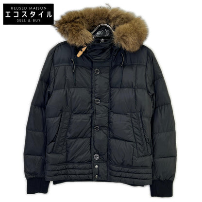 MONCLER モンクレール 10年製 ブラック RIBERA/リベラ ファー付きフーデットダウンジャケット ジャケット