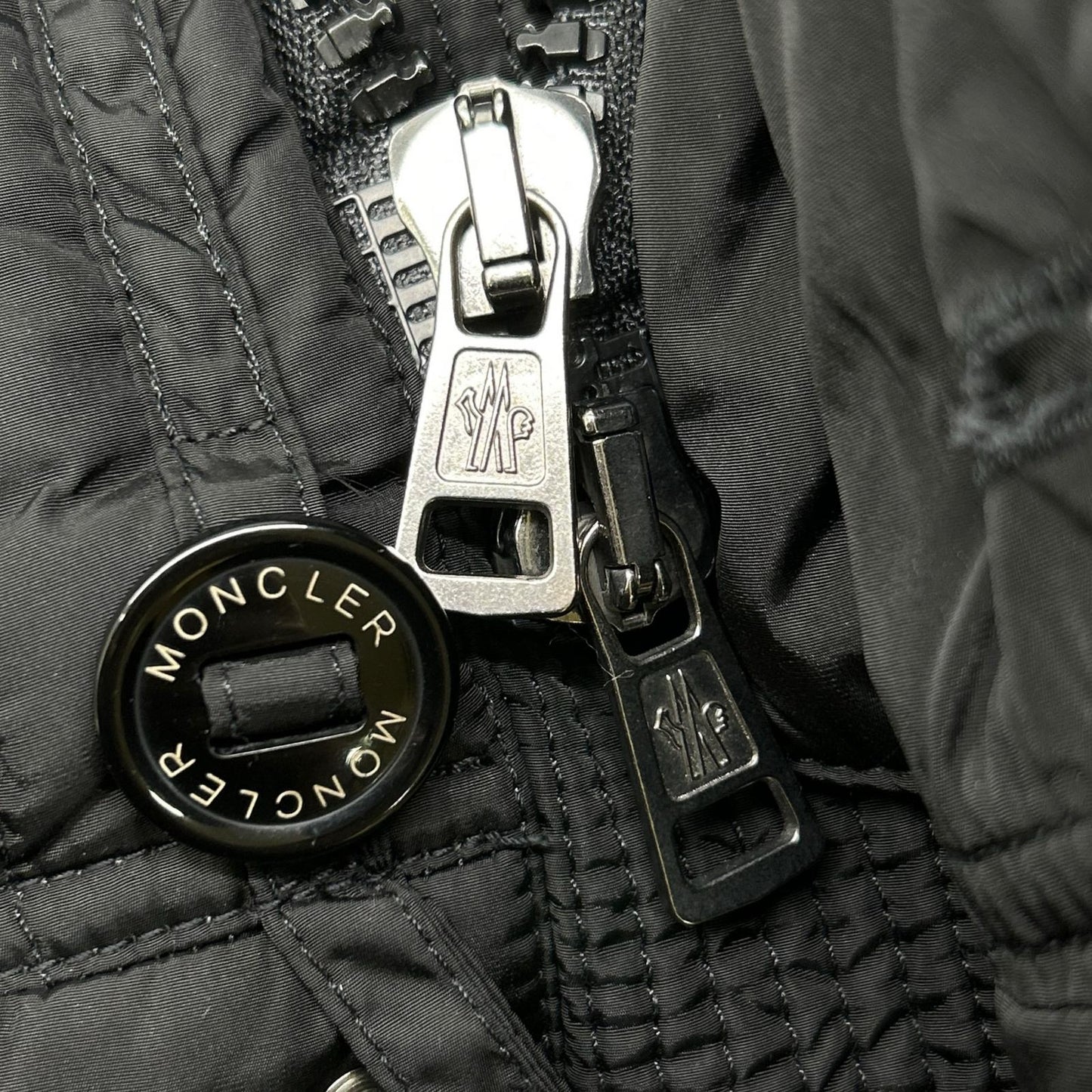 MONCLER モンクレール 10年製 ブラック RIBERA/リベラ ファー付きフーデットダウンジャケット ジャケット