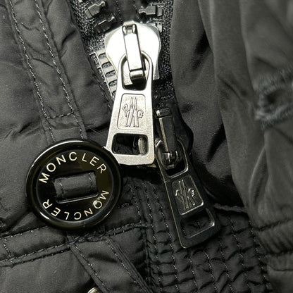MONCLER モンクレール 10年製 ブラック RIBERA/リベラ ファー付きフーデットダウンジャケット ジャケット