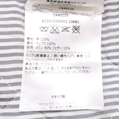 MONCLER モンクレール GAMME BLEU ガムブルー CAMICIA チェック 金ボタン ダウン入り 長袖シャツ トップス