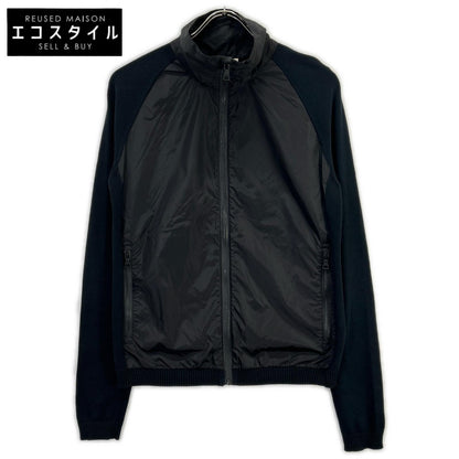 PRADA SPORT プラダスポーツ SMC405 11年製 ブラック ナイロン×コットン ニット切替トラックジャケット ジャケット