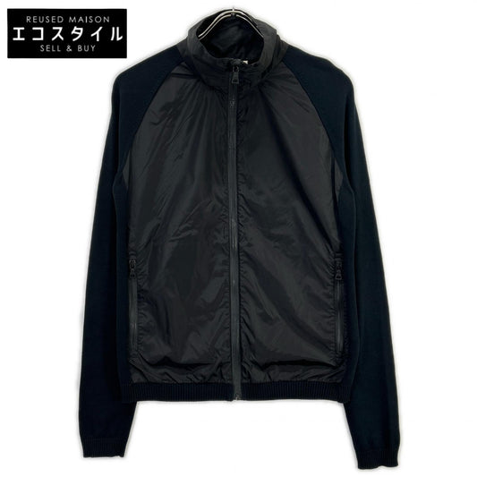 PRADA SPORT プラダスポーツ SMC405 11年製 ブラック ナイロン×コットン ニット切替トラックジャケット ジャケット