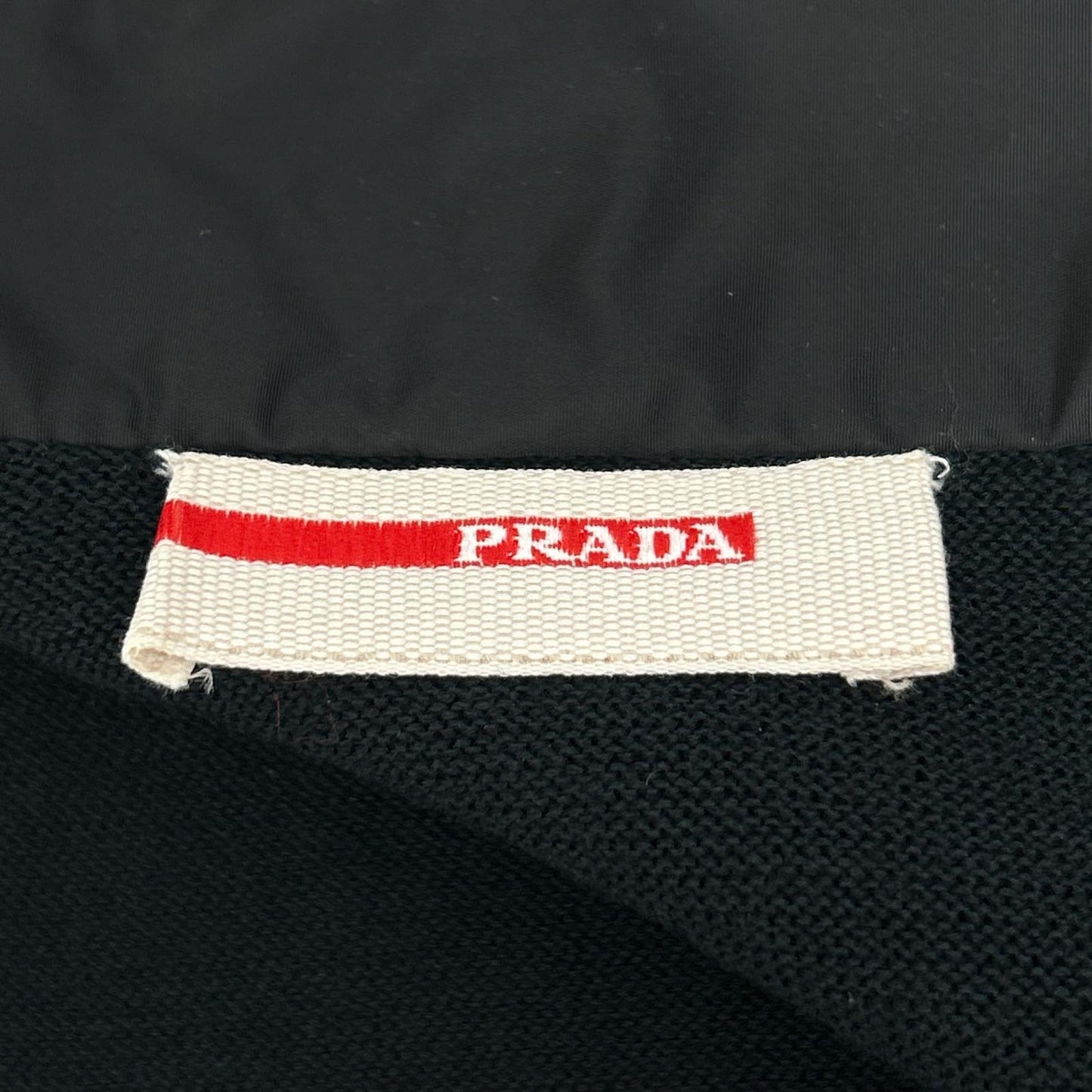 PRADA SPORT プラダスポーツ SMC405 11年製 ブラック ナイロン×コットン ニット切替トラックジャケット ジャケット