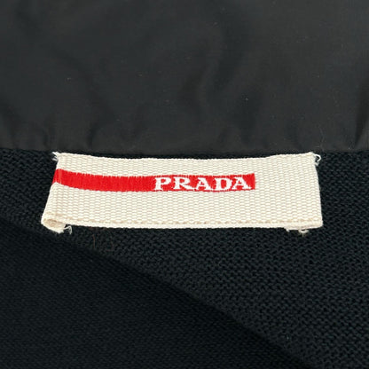 PRADA SPORT プラダスポーツ SMC405 11年製 ブラック ナイロン×コットン ニット切替トラックジャケット ジャケット