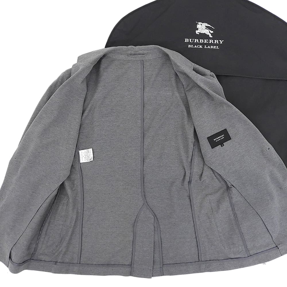 Burberry Black Label バーバリーブラックレーベル 2B テーラード ジャケット メンズ グレー M D1F62-772-06 ジャケット