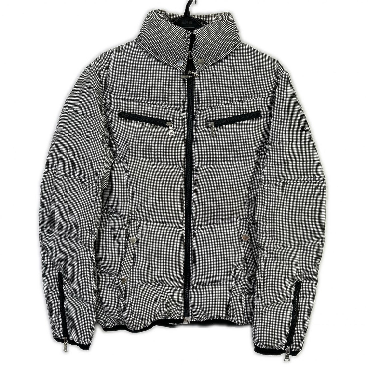Burberry Black Label バーバリーブラックレーベル BMP81-135-04 ブラック×ホワイト ギンガムチェックダウンジャケット ジャケット