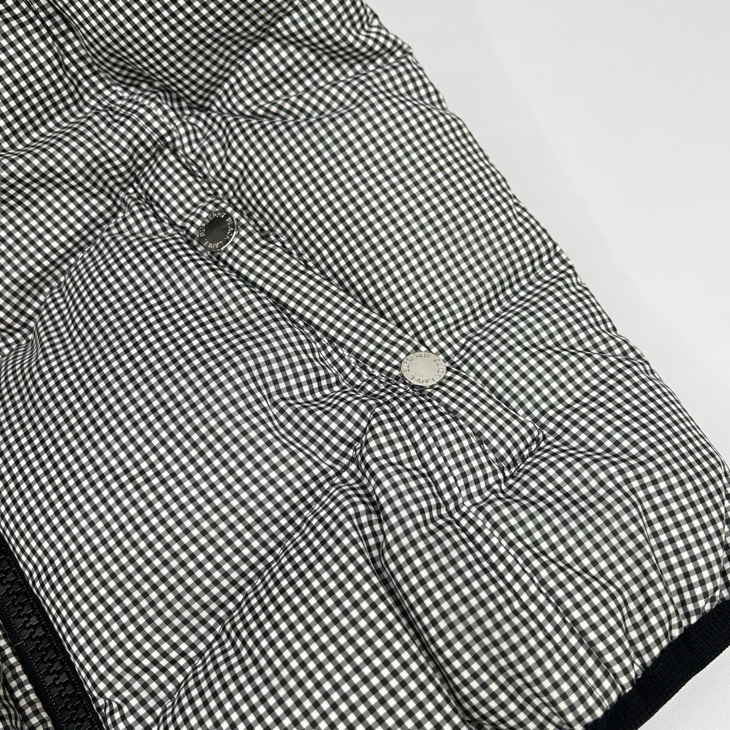 Burberry Black Label バーバリーブラックレーベル BMP81-135-04 ブラック×ホワイト ギンガムチェックダウンジャケット ジャケット
