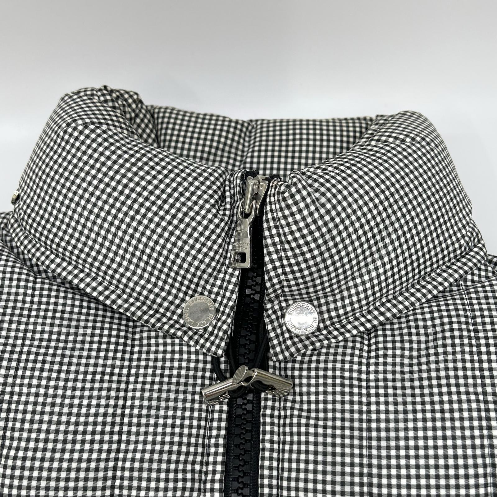 Burberry Black Label バーバリーブラックレーベル BMP81-135-04 ブラック×ホワイト ギンガムチェックダウンジャケット ジャケット