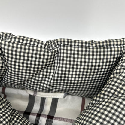Burberry Black Label バーバリーブラックレーベル BMP81-135-04 ブラック×ホワイト ギンガムチェックダウンジャケット ジャケット