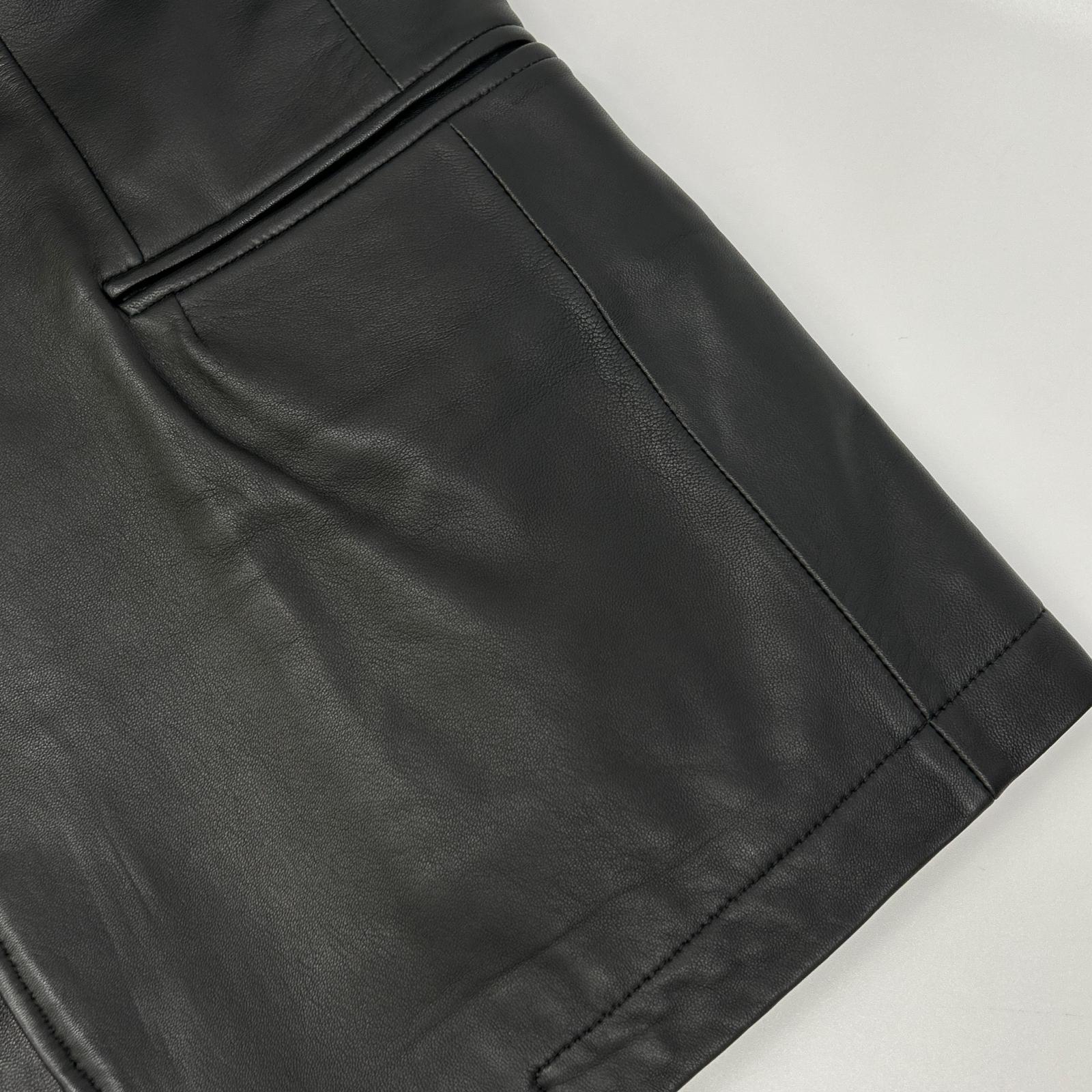 Burberry Black Label バーバリーブラックレーベル BME95-705-09 ブラック 羊革 裏地チェック3Bテーラードレザージャケット ジャケット