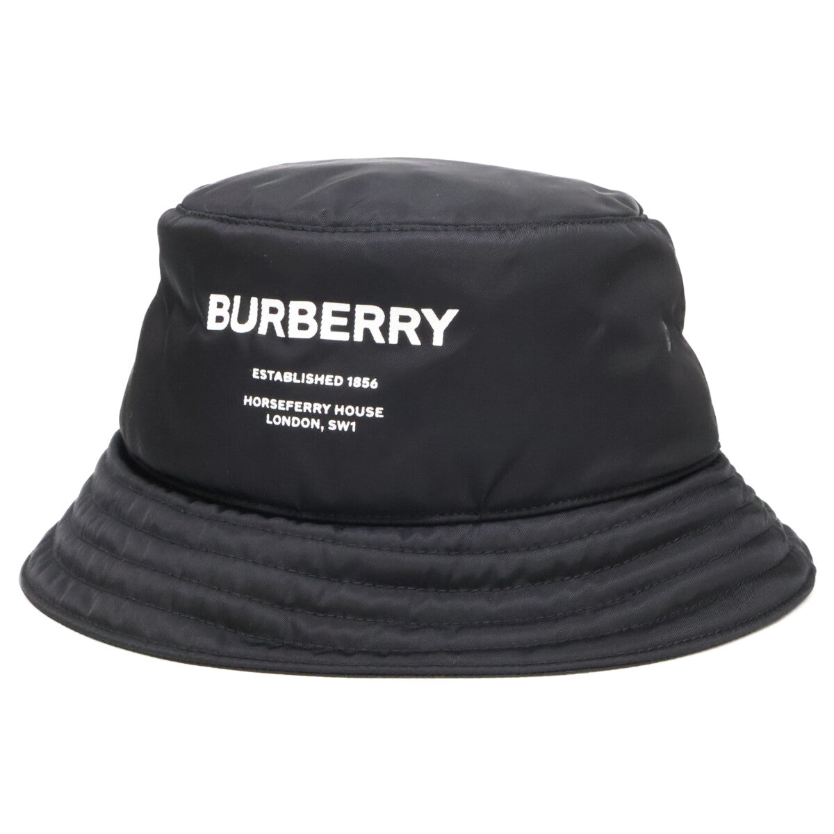 BURBERRY バーバリー 【新品同様】8044081/71E PADDED NYLON BUCKET HAT ロゴプリント ナイロン バケットハット 帽子