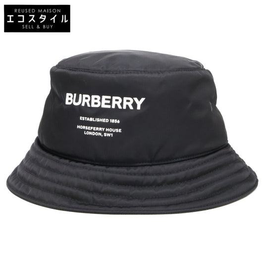BURBERRY バーバリー 【新品同様】8044081/71E PADDED NYLON BUCKET HAT ロゴプリント ナイロン バケットハット 帽子