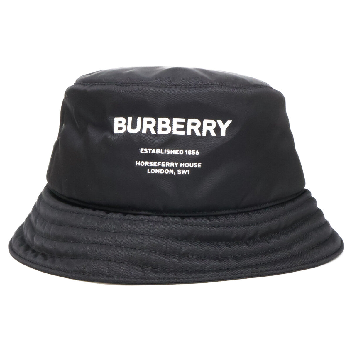 BURBERRY バーバリー 【新品同様】8044081/71E PADDED NYLON BUCKET HAT ロゴプリント ナイロン バケットハット 帽子