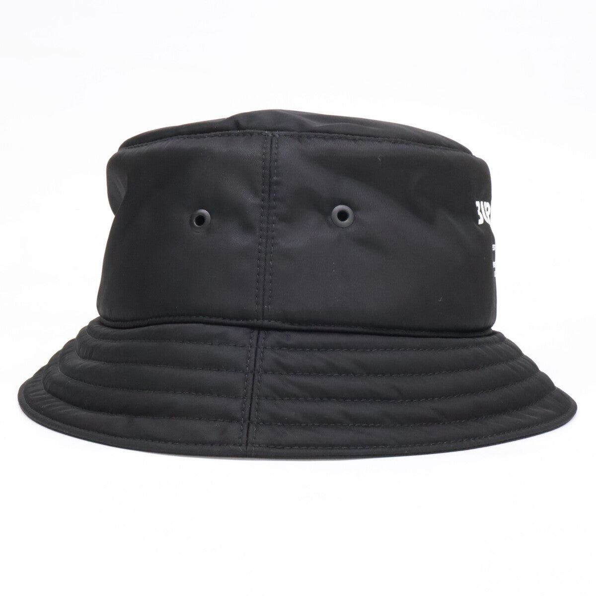 BURBERRY バーバリー 【新品同様】8044081/71E PADDED NYLON BUCKET HAT ロゴプリント ナイロン バケットハット 帽子