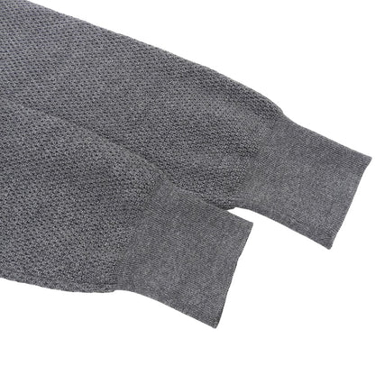 Brioni ブリオーニ シェルボタン ウールニット ポロシャツ トップス メンズ グレー 50 トップス