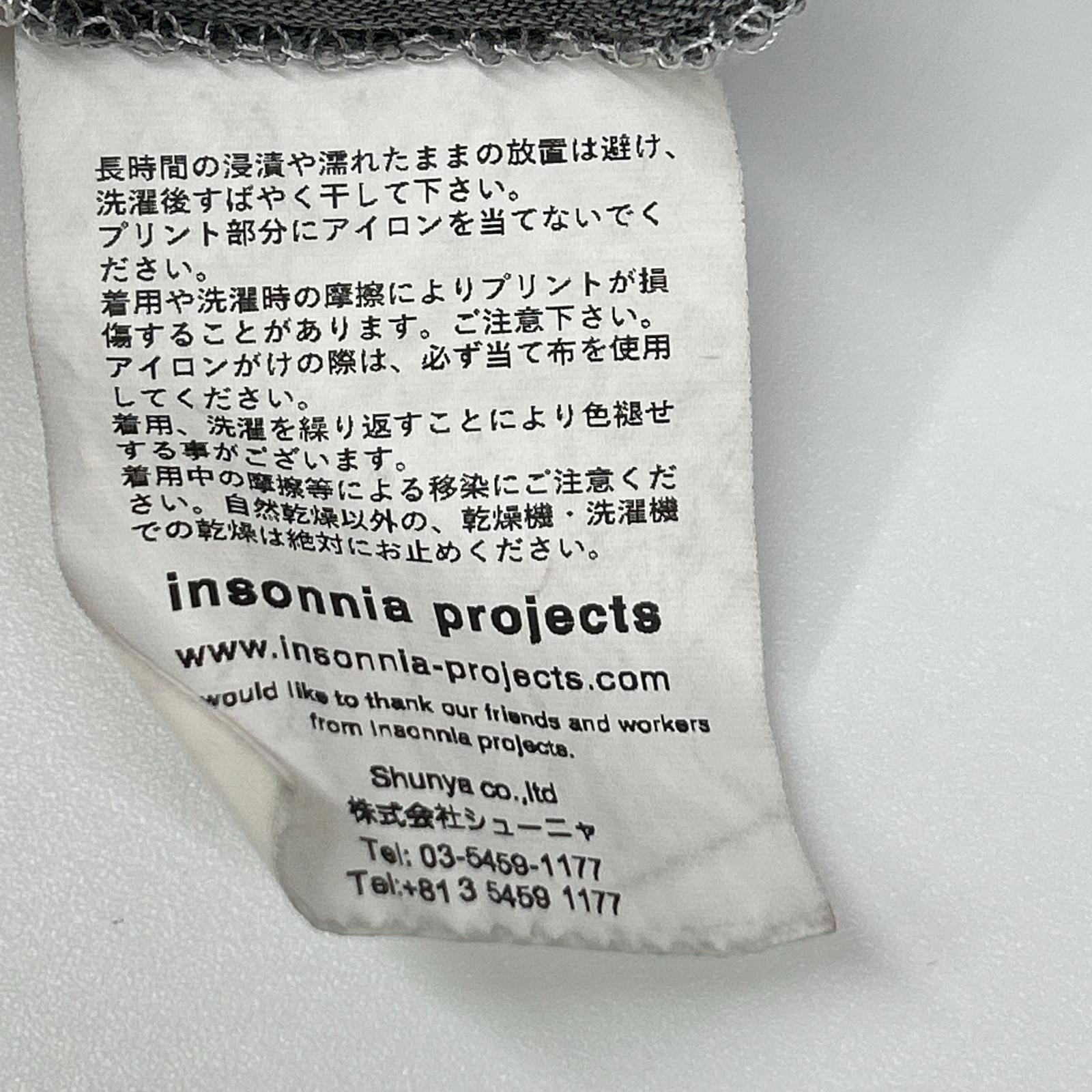 insonnia インソニア 【EDIFICE別注】IP-BL-003 ブラック blur PARKLIFE プリントTシャツ トップス