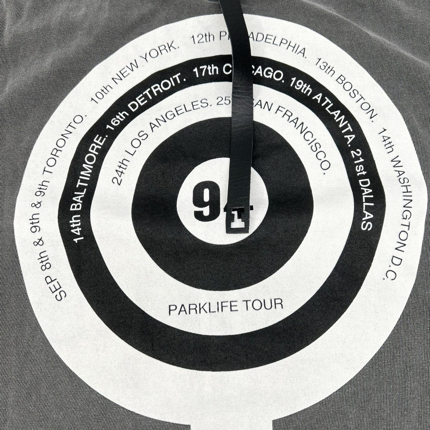insonnia インソニア 【EDIFICE別注】IP-BL-003 ブラック blur PARKLIFE プリントTシャツ トップス