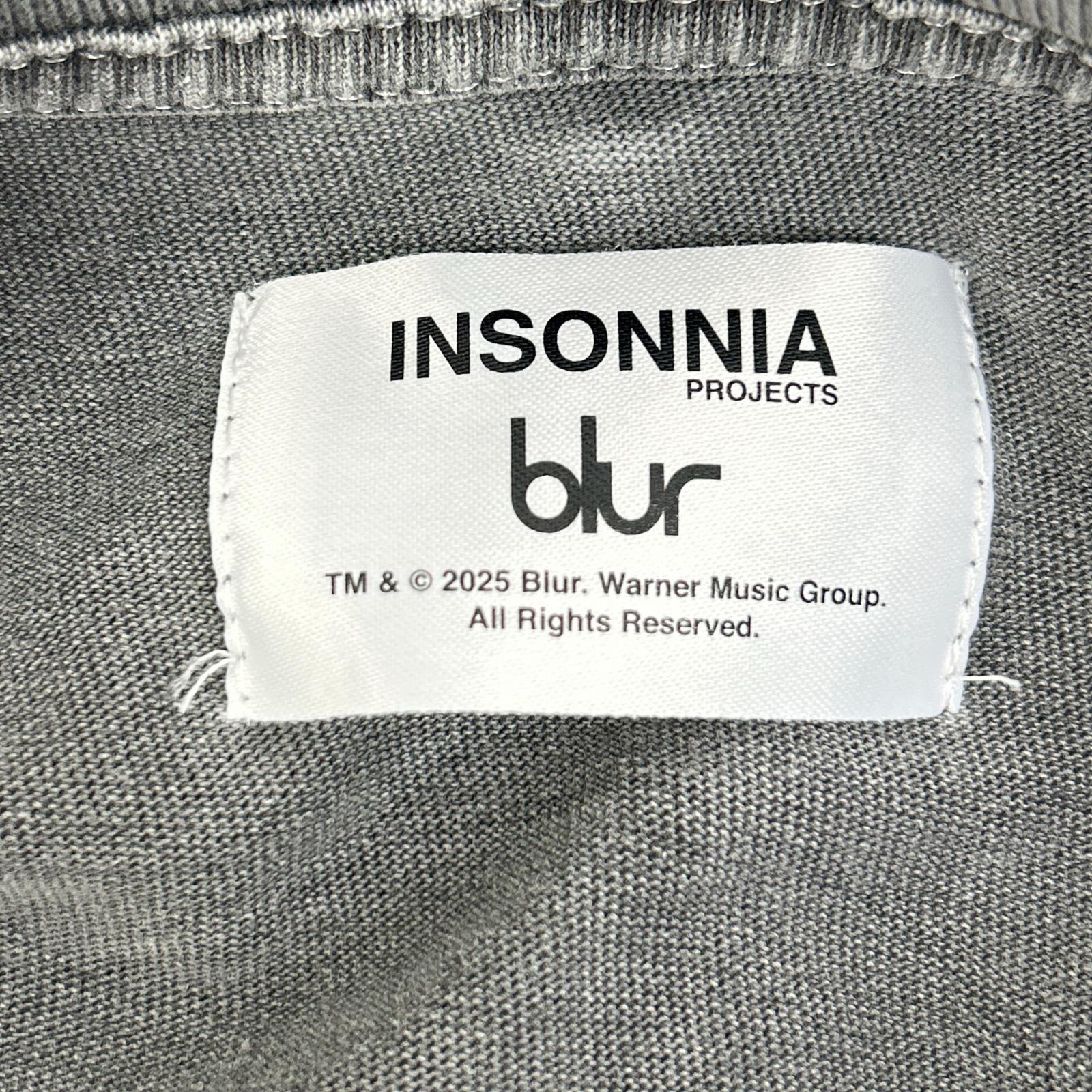 insonnia インソニア 【EDIFICE別注】IP-BL-002 ブラック blur LAW プリントTシャツ トップス