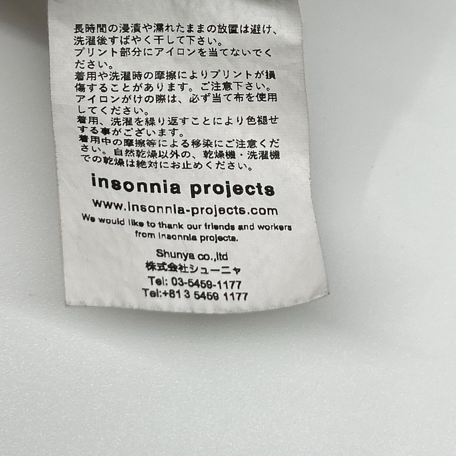 insonnia インソニア 【EDIFICE別注】IP-BL-002 ブラック blur LAW プリントTシャツ トップス