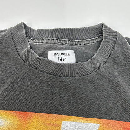 insonnia インソニア 【EDIFICE別注】IP-BL-002 ブラック blur LAW プリントTシャツ トップス