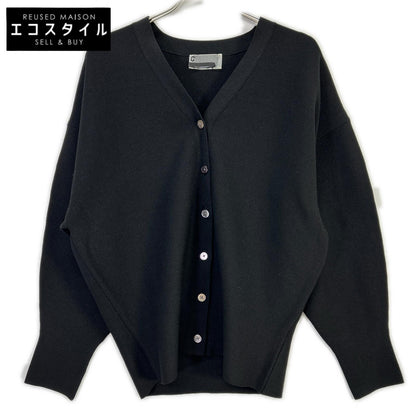 Chaos カオス CH206532ER Black Cotton Épicerie Cardigan Top