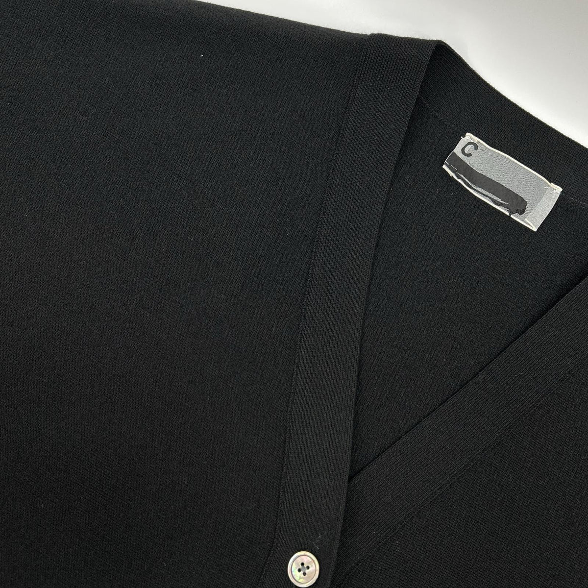 Chaos カオス CH206532ER Black Cotton Épicerie Cardigan Top