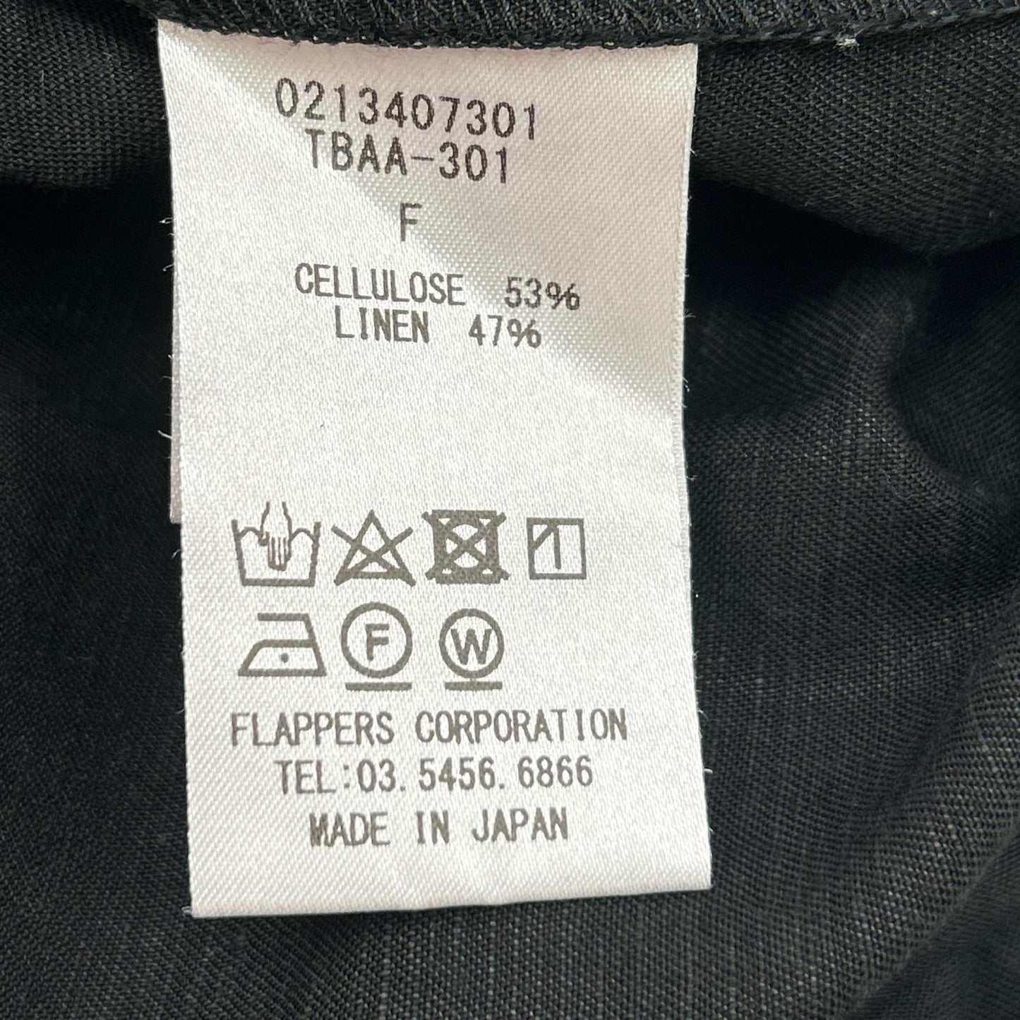 TICCA ティッカ 0213407301 リネン混 長袖シャツ ワンピース
