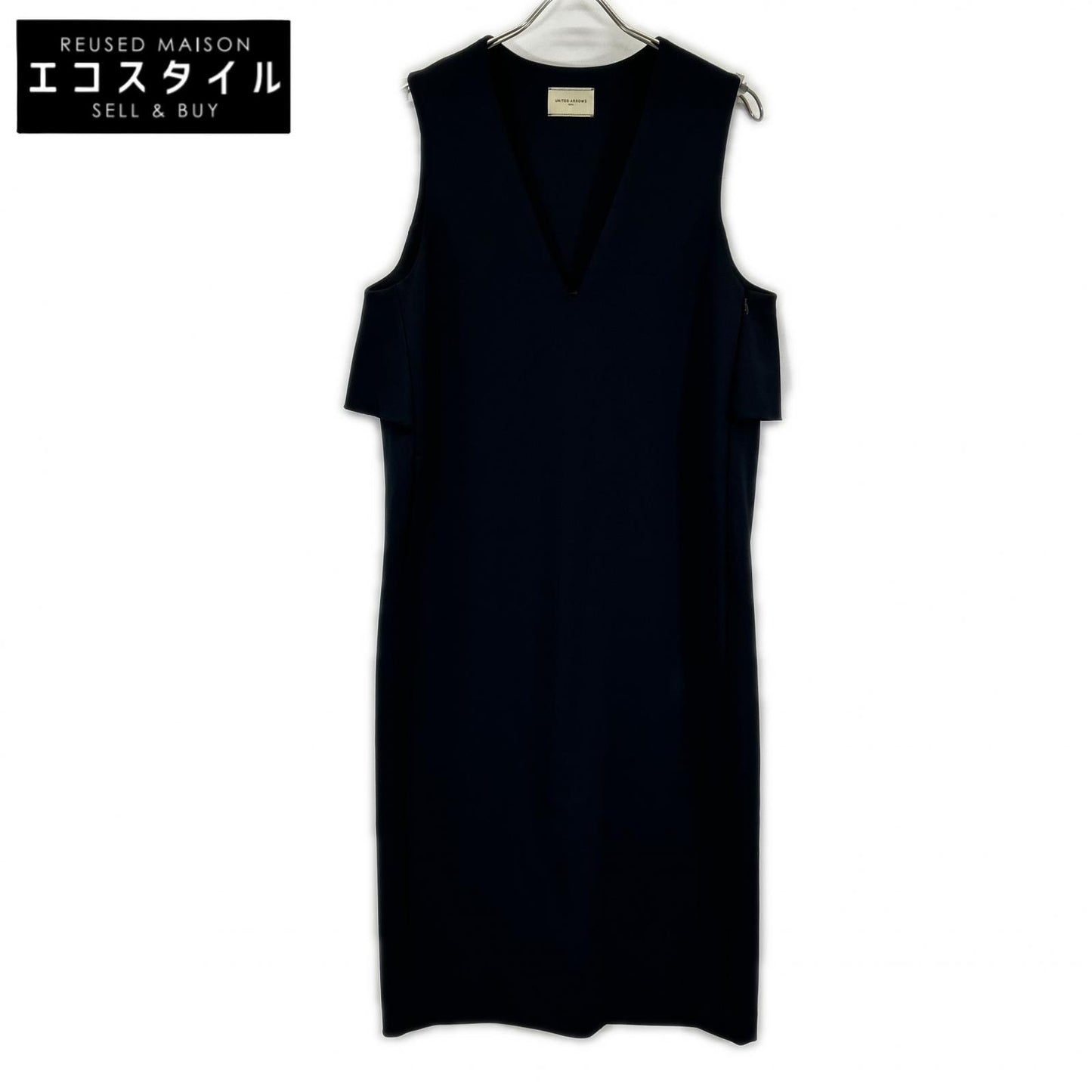 UNITED ARROWS ユナイテッドアローズ 1526-199-3688 ネイビー ノースリーブワンピース ワンピース