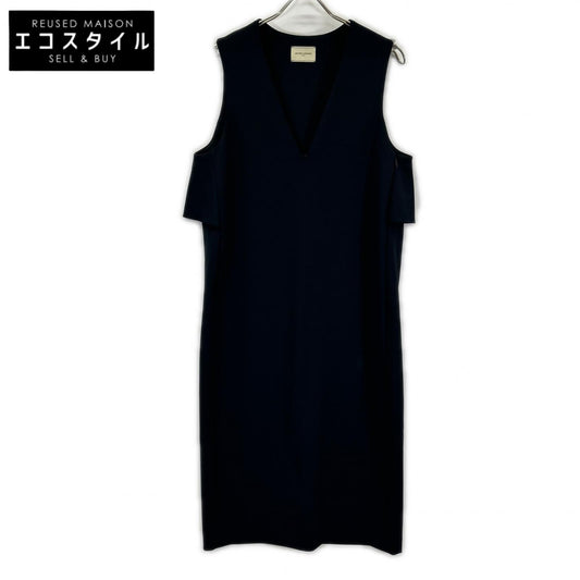 UNITED ARROWS 1526-199-3688 Navy Sleeveless Dress