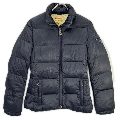 PRADA SPORT プラダスポーツ 290150 ブラック ナイロン トライアングルロゴ ダウンジャケット ジャケット