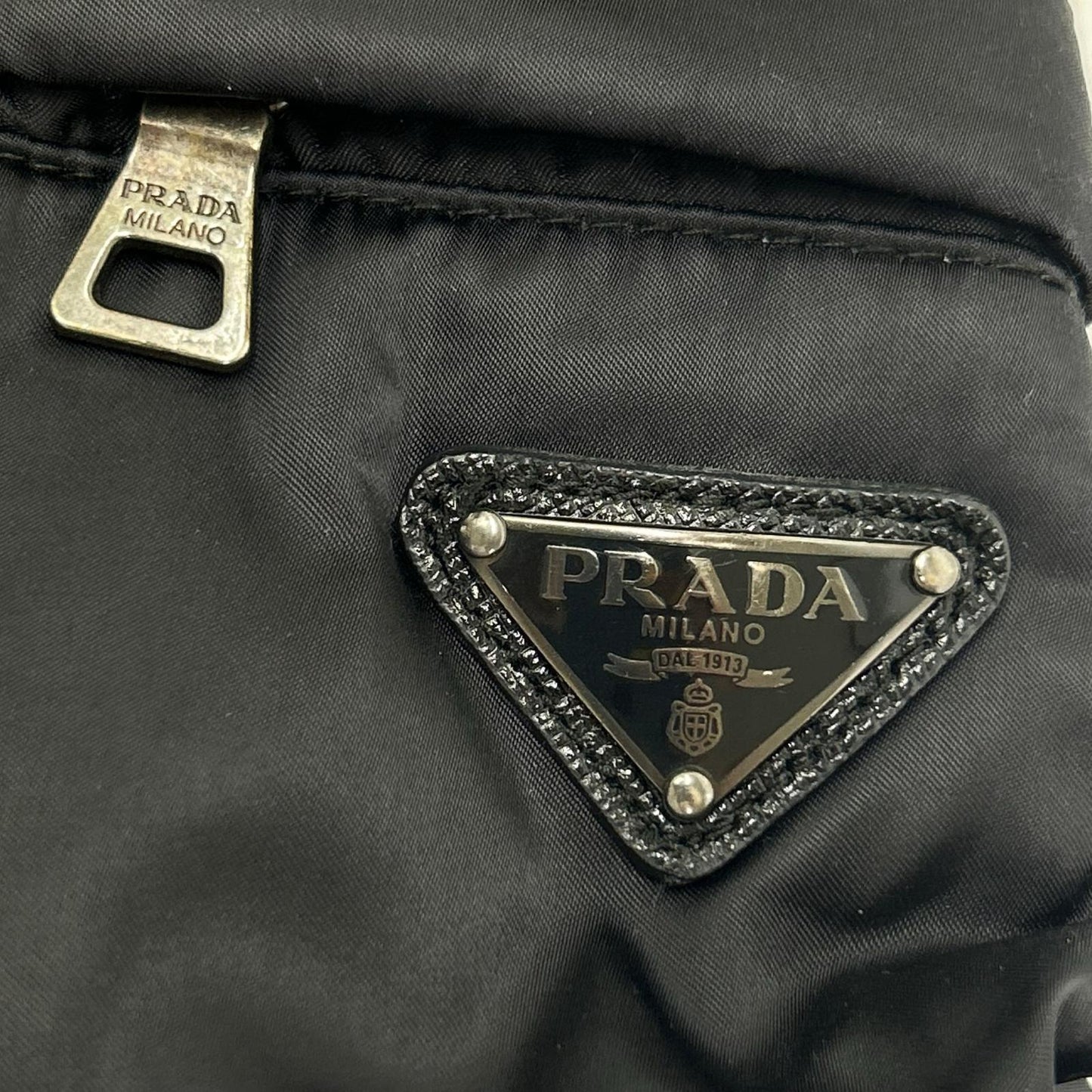 PRADA SPORT プラダスポーツ 290150 ブラック ナイロン トライアングルロゴ ダウンジャケット ジャケット
