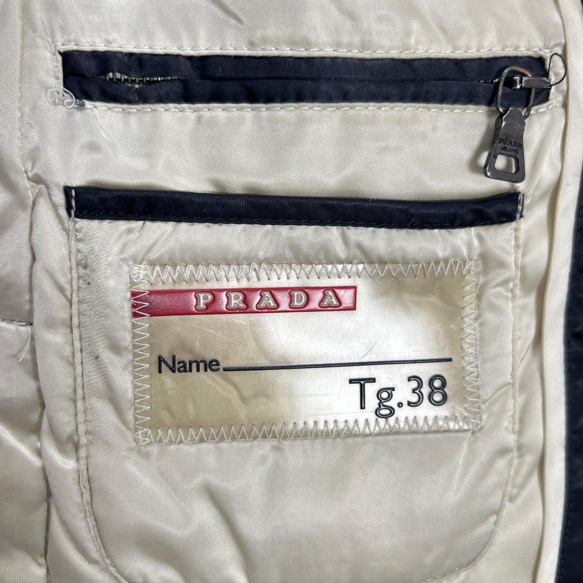 PRADA SPORT 290150 black nylon triangle-logo down jacket Jacket