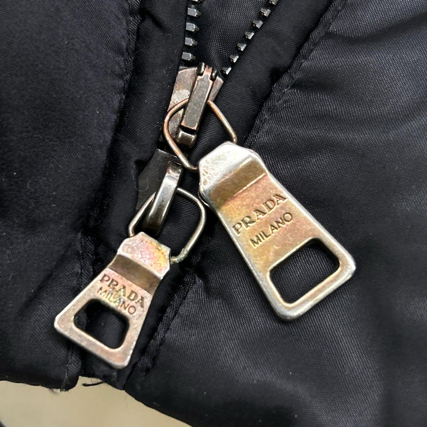PRADA SPORT プラダスポーツ 290150 ブラック ナイロン トライアングルロゴ ダウンジャケット ジャケット