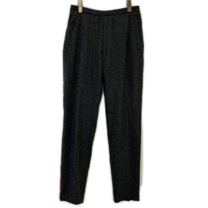 PRADA SPORT gray wool side-zip slacks bottoms