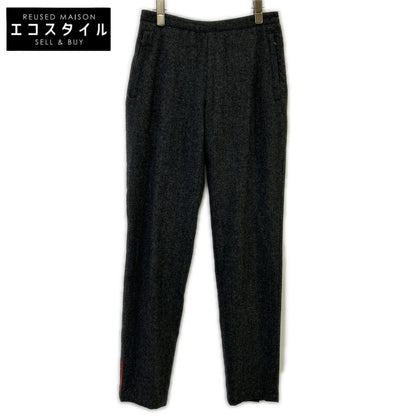 PRADA SPORT gray wool side-zip slacks bottoms