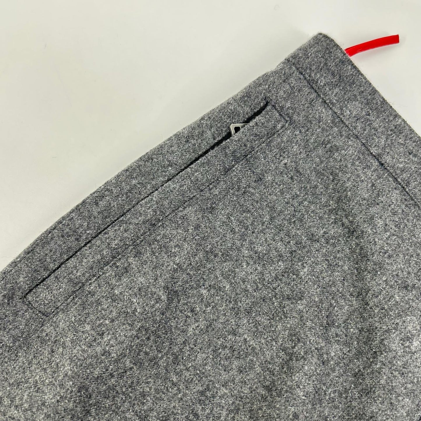 PRADA SPORT gray wool side-zip slacks bottoms