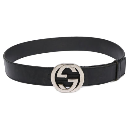 GUCCI グッチ 114984 インターロッキングG レザー ベルト