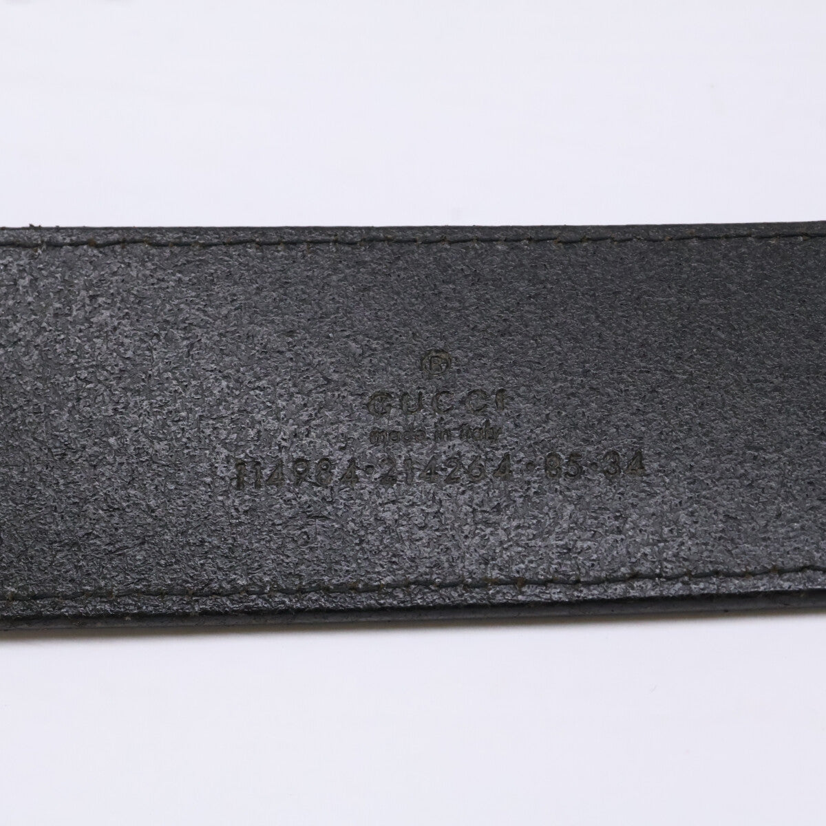 GUCCI グッチ 114984 インターロッキングG レザー ベルト