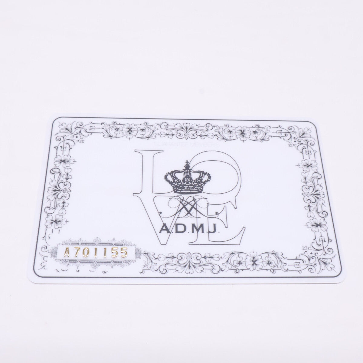 A.D.M.J. Accessoires De Mademoiselle ADMJ 【美品】型押しレザー お薬手帳ケース その他