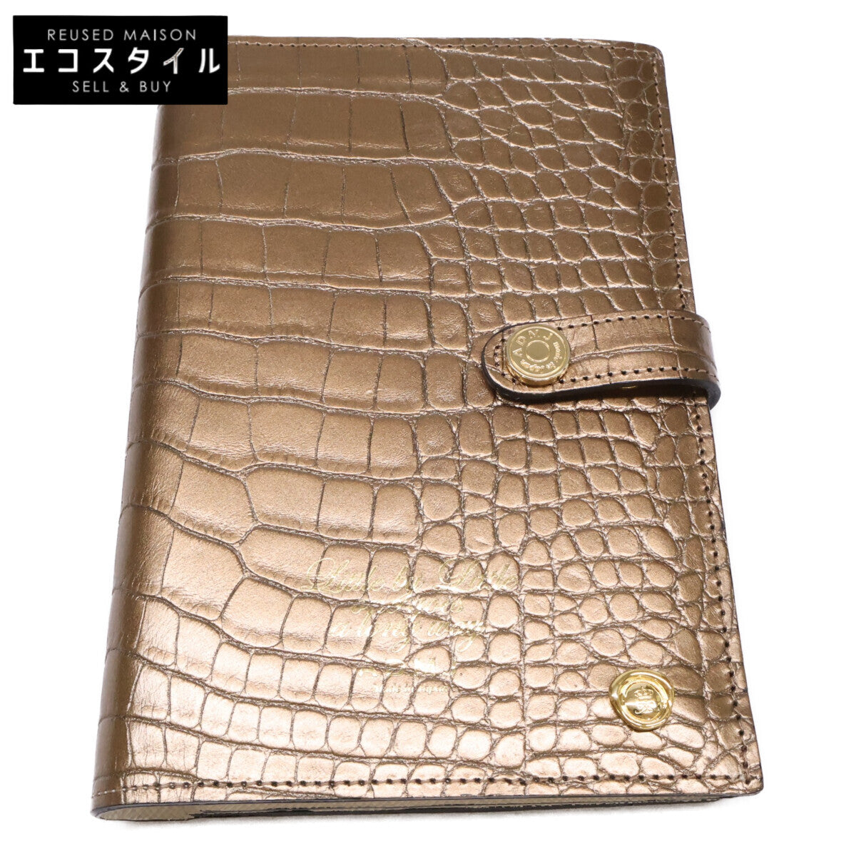 A.D.M.J. Accessoires De Mademoiselle ADMJ 【美品】型押しレザー お薬手帳ケース その他